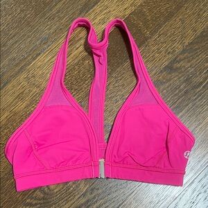lululemon athletica Vibrant Pink Sports Bra with Mesh Detailing